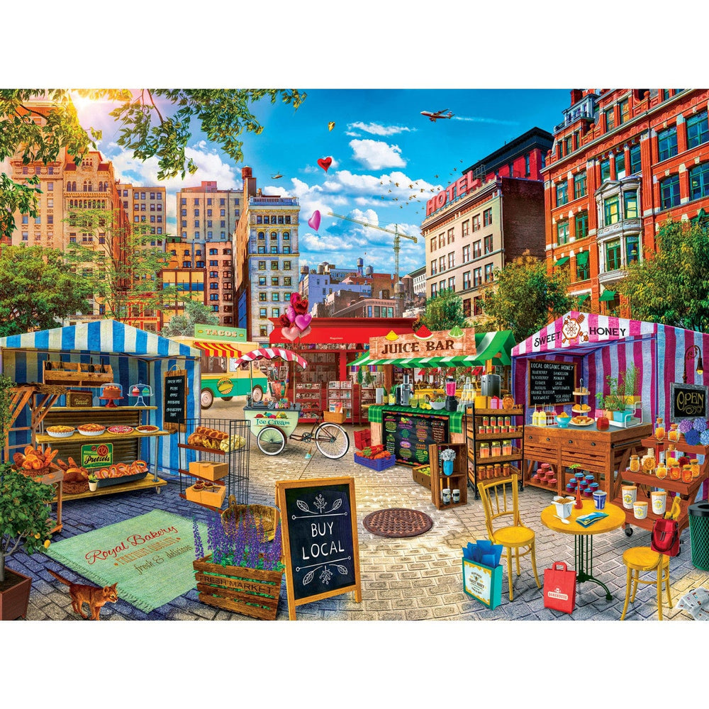 Farmer's Market - Buy Local Honey 750 Piece Jigsaw Puzzle (ONLINE ORDER ONLY)