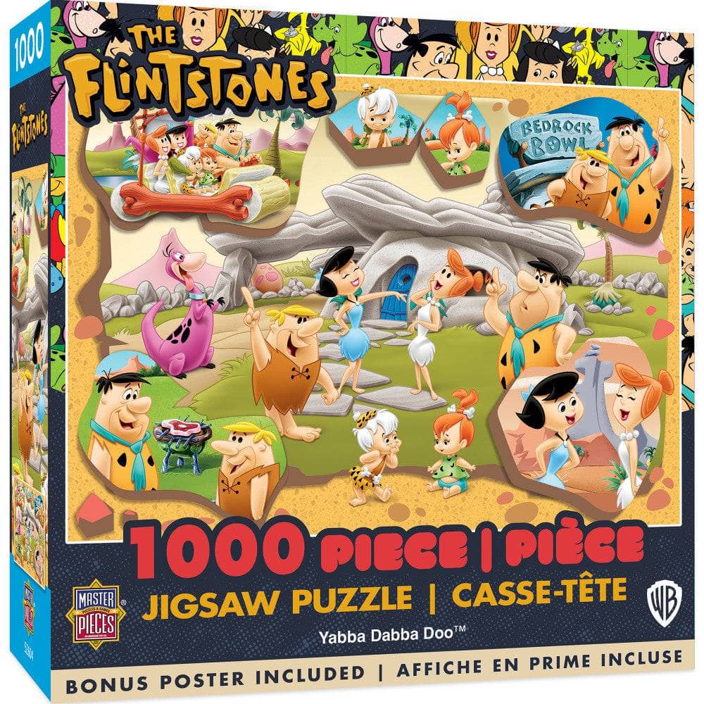 The Flintstones - Yabba Dabba Doo 1000 Piece Jigsaw Puzzle (ONLINE ORDER ONLY)
