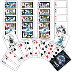 Detroit Lions Neon Playing Cards - 54 Card Deck
