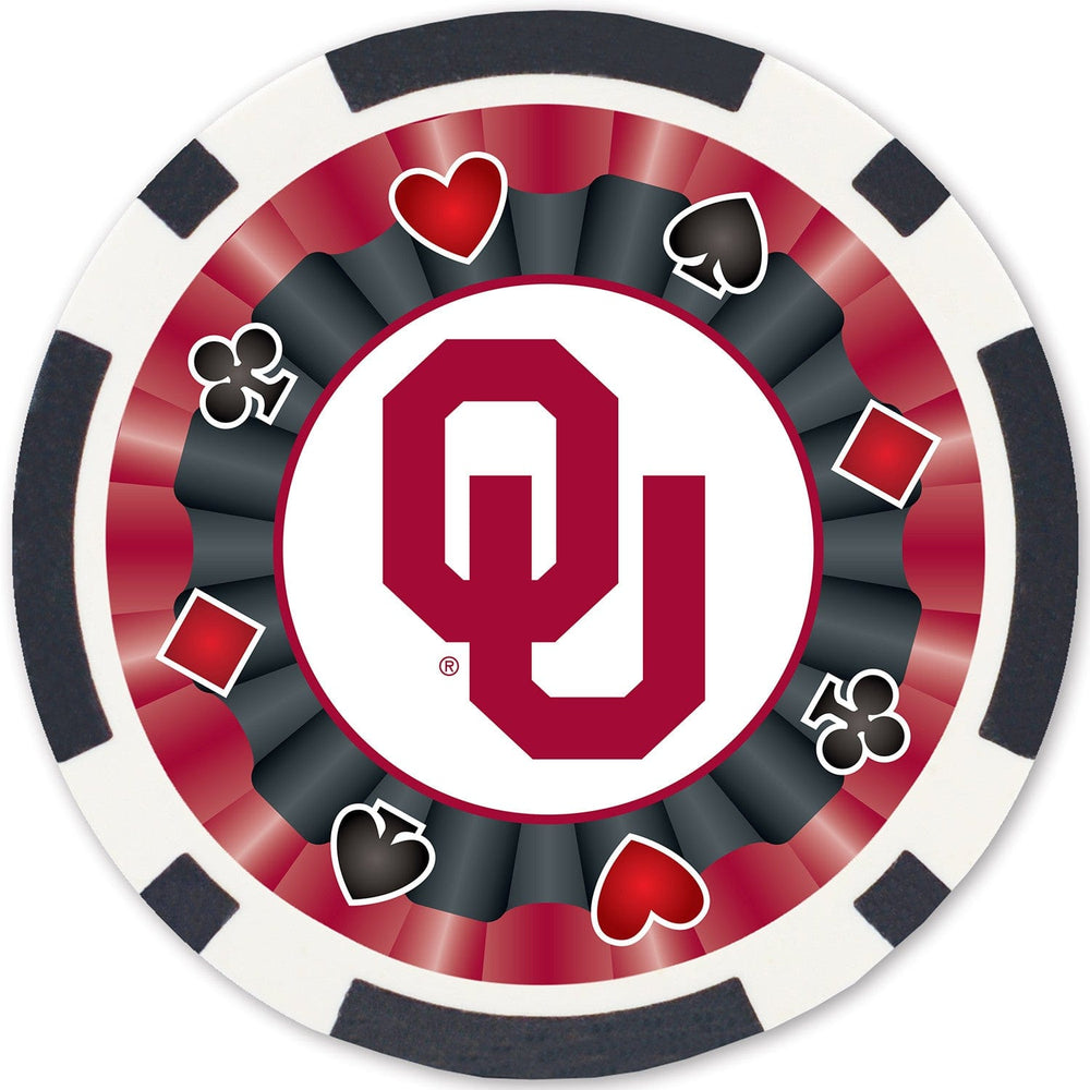 Oklahoma Sooners 100 Piece Poker Chips (ONLINE ORDER ONLY)