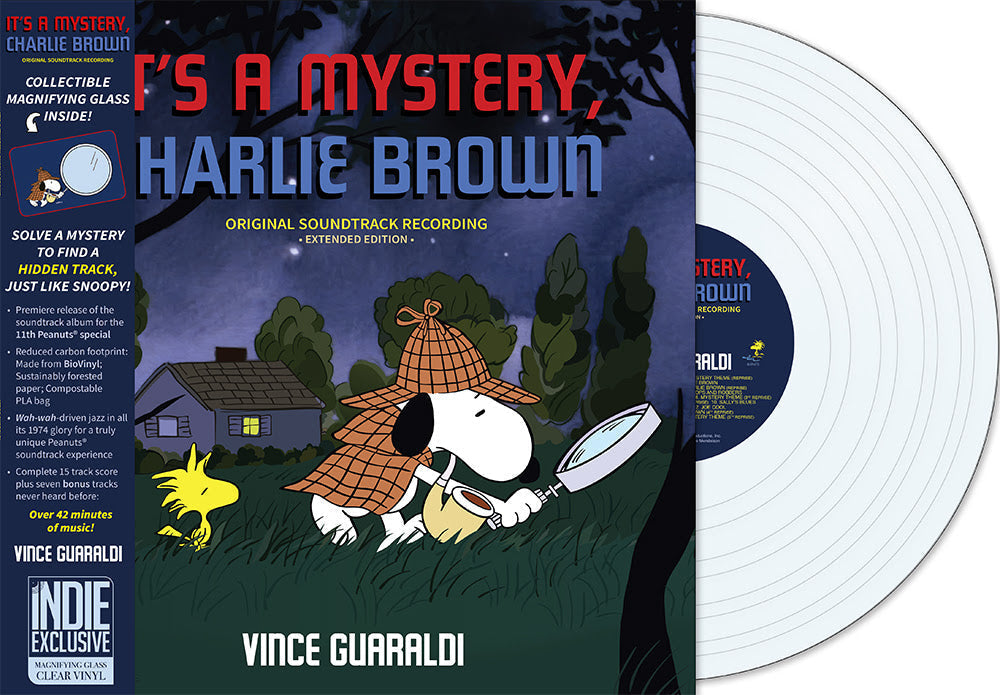 Vince Guaraldi - It'S A Mystery, Charlie Brown (Indie Exclusive) [Magnifying Glass Clear Vinyl] [Vinyl] (ONLINE ORDER ONLY)