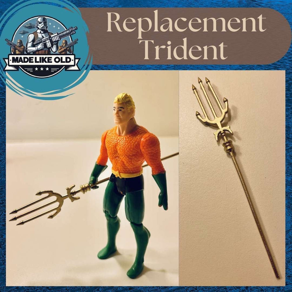 Vintage Kenner DC Super Powers Aquaman Trident 1984 Repro Part 1985 1986 (ONLINE ORDER ONLY)