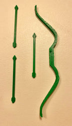 Vintage Kenner DC Super Powers Green Arrow Bow & Arrows Repro Part 1984 1985 (ONLINE ORDER ONLY)