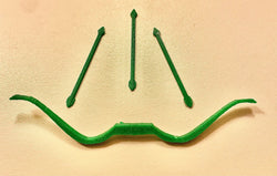 Vintage Kenner DC Super Powers Green Arrow Bow & Arrows Repro Part 1984 1985 (ONLINE ORDER ONLY)