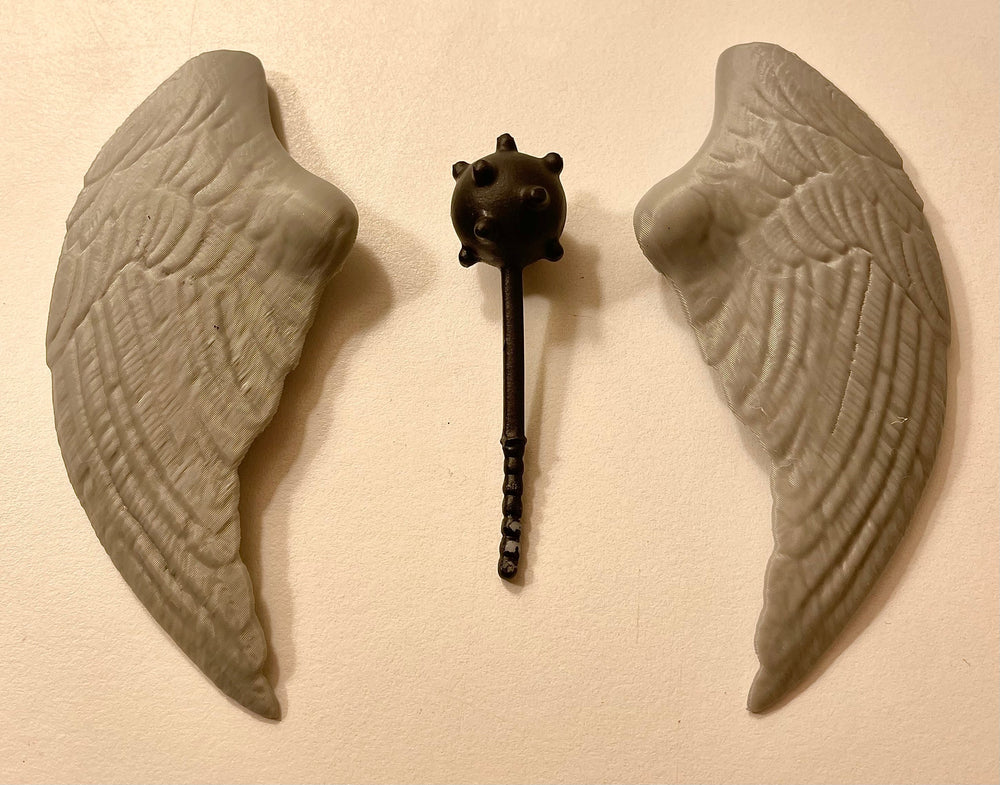 Vintage Kenner DC Super Powers Hawkman Wings & Mace 1984 Repro Part 1985 1986 (ONLINE ORDER ONLY)