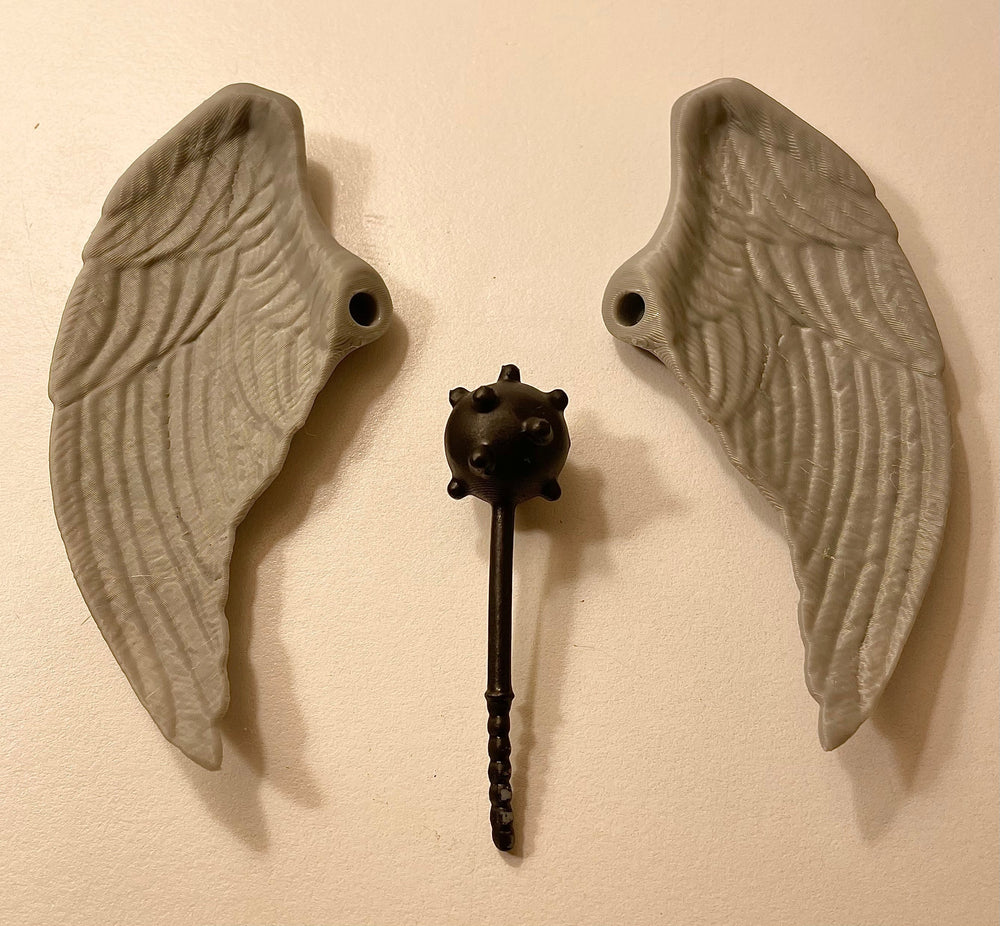 Vintage Kenner DC Super Powers Hawkman Wings & Mace 1984 Repro Part 1985 1986 (ONLINE ORDER ONLY)