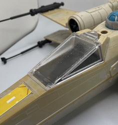 Battle Damaged X-Wing Canopy Glass Cracked | Vintage Star Wars Repro