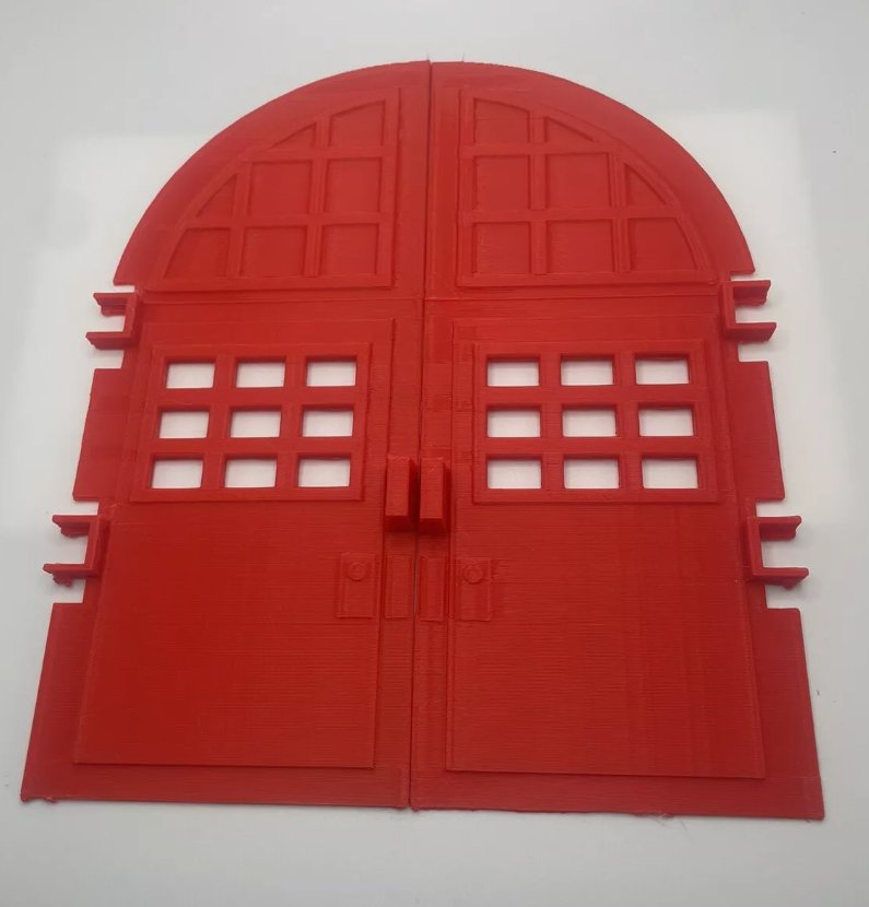 Vintage The Real Ghostbusters Firehouse Door Set REPRO Part Only 1987 Kenner (ONLINE ORDER ONLY)