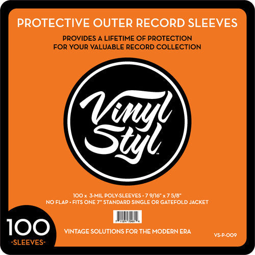 Vinyl Styl - Vinyl Styl® 7 Inch Outer Record Sleeves Open Top 100 ct. [Accessories] (ONLINE ORDER ONLY)