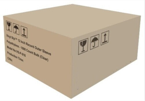 Vinyl Styl® 12 Inch Record Outer Sleeve Polyethylene - 1000 Count Bulk (Clear) (Large Item, Ships in Own Container) [Sleeves] (ONLINE ORDER ONLY)