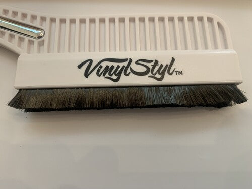 Vinyl Styl - Vinyl Styl® Premium Conductive Anti-Static Record Cleaning Brush (White) [Cleaning Brush]
