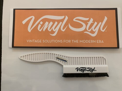 Vinyl Styl - Vinyl Styl® Premium Conductive Anti-Static Record Cleaning Brush (White) [Cleaning Brush]