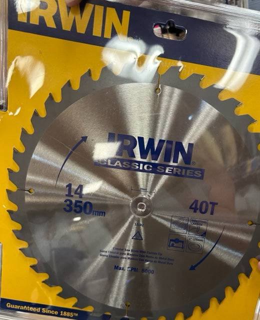 IRWIN 14" Circular Blade 40T (Online Order Only)