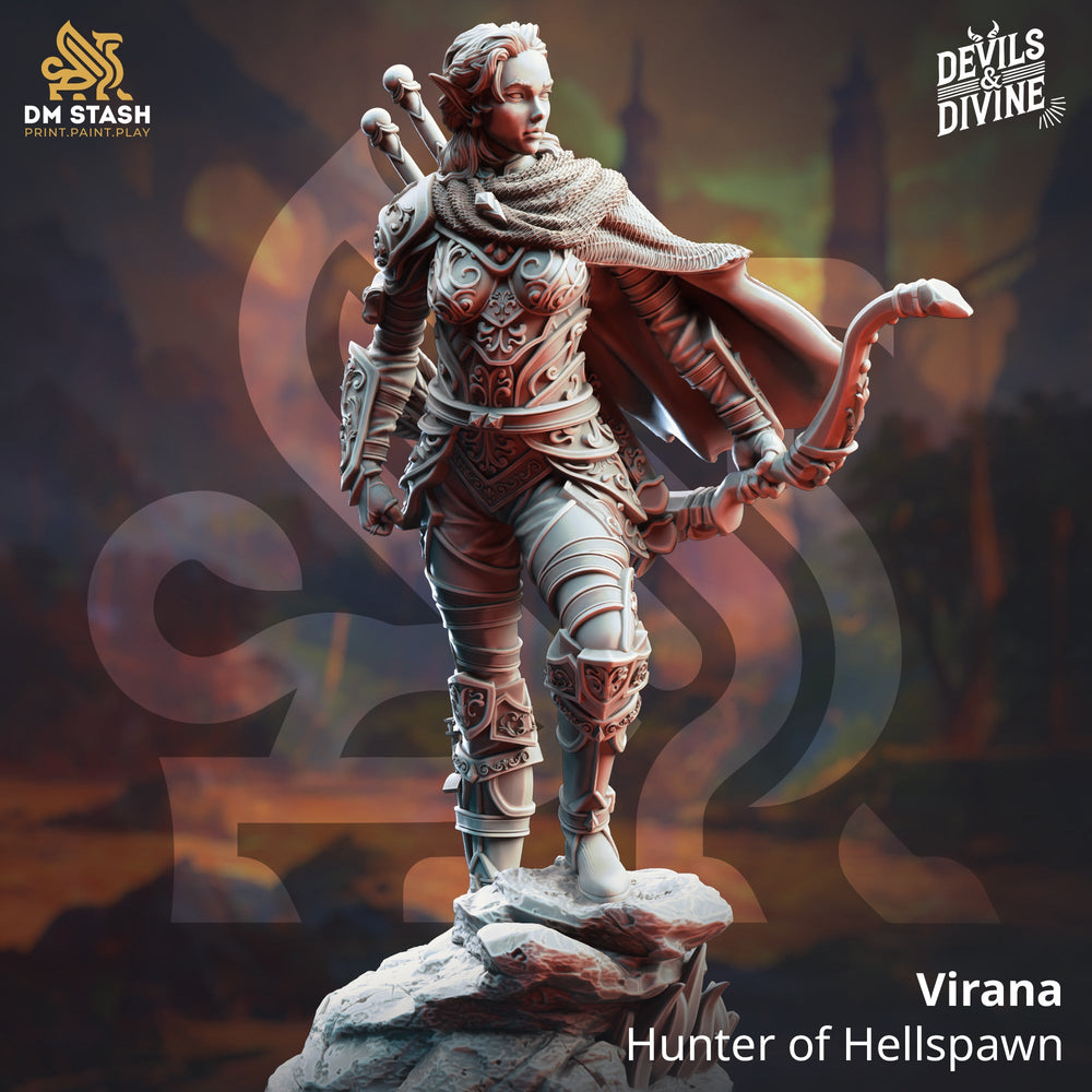 Virana, Hunter of Hellspawn (Female Wood Elf Ranger) (Online Only)