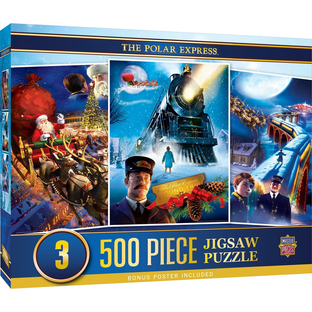 The Polar Express 3-pack 500 Piece Jigsaw Puzzle (ONLINE ORDER ONLY)