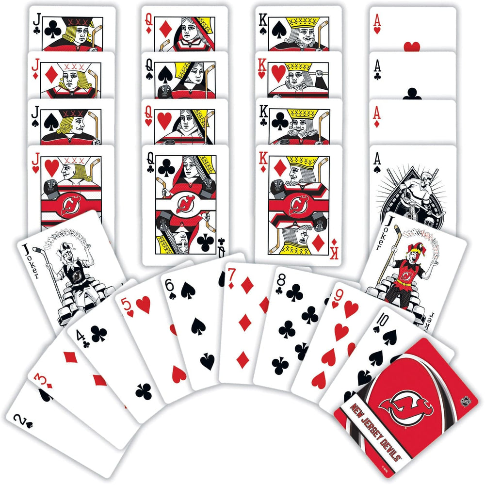 New Jersey Devils Playing Cards - 54 Card Deck (ONLINE ORDER ONLY)