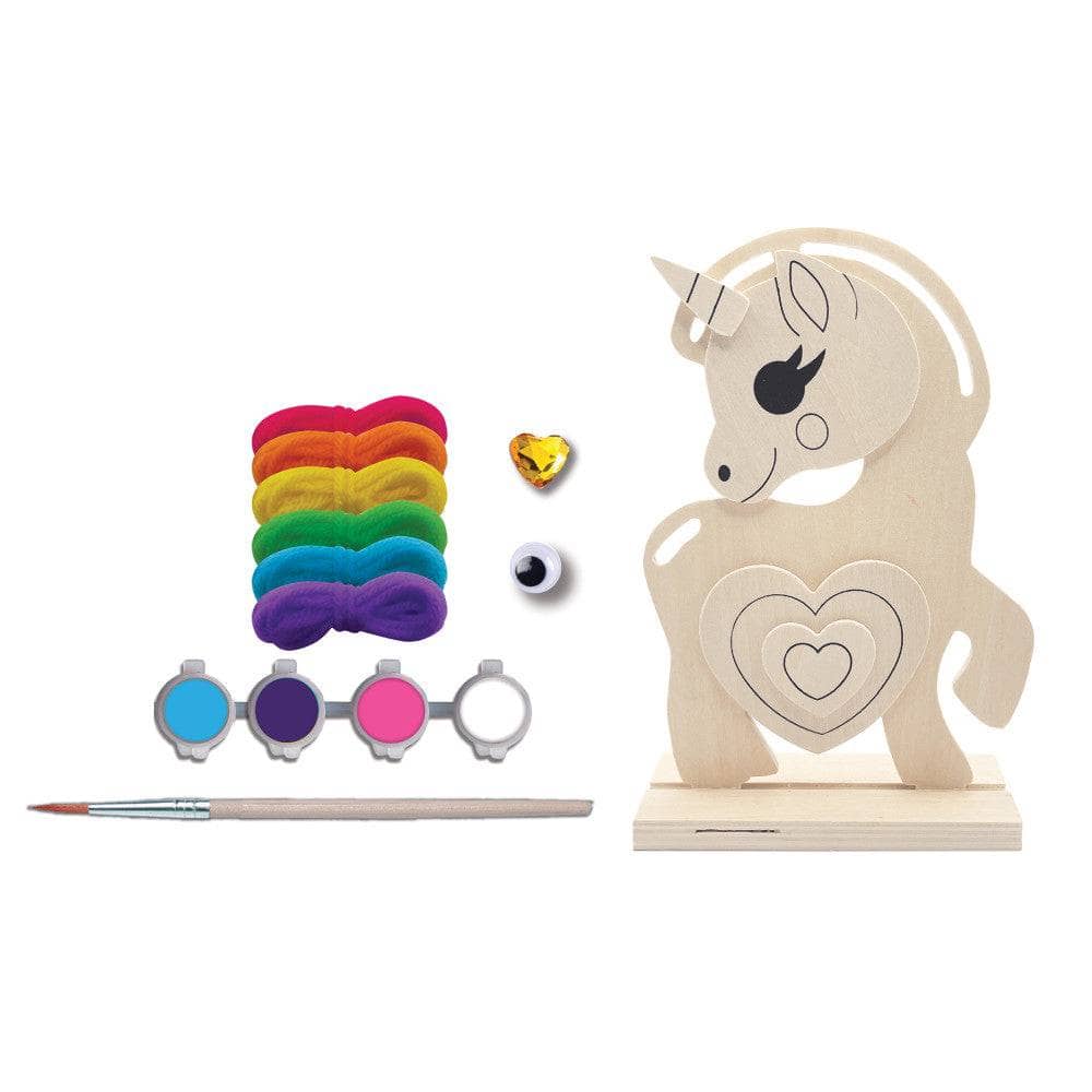 Unicorn - Wood Yarn Wrapping Craft & Paint Kit (ONLINE ORDER ONLY)