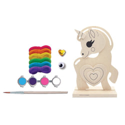 Unicorn - Wood Yarn Wrapping Craft & Paint Kit (ONLINE ORDER ONLY)