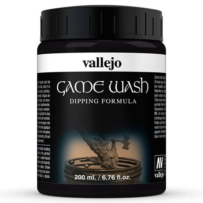 Vallejo: Game Wash - Black (200ml) (ONLINE ORDER ONLY)