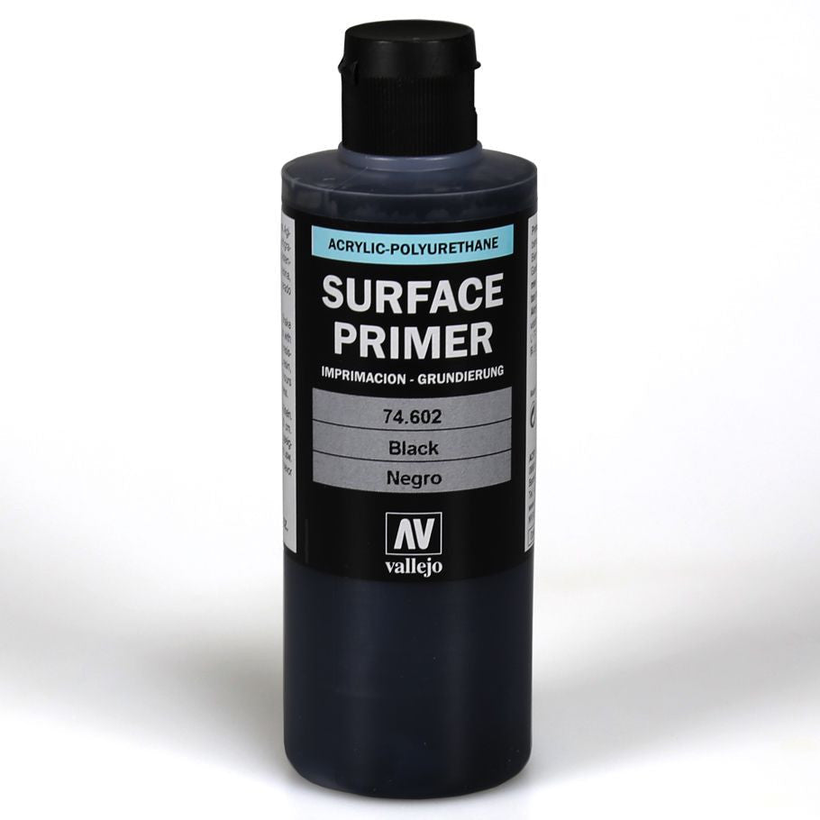 Vallejo: Surface Primer - Black (200ml)