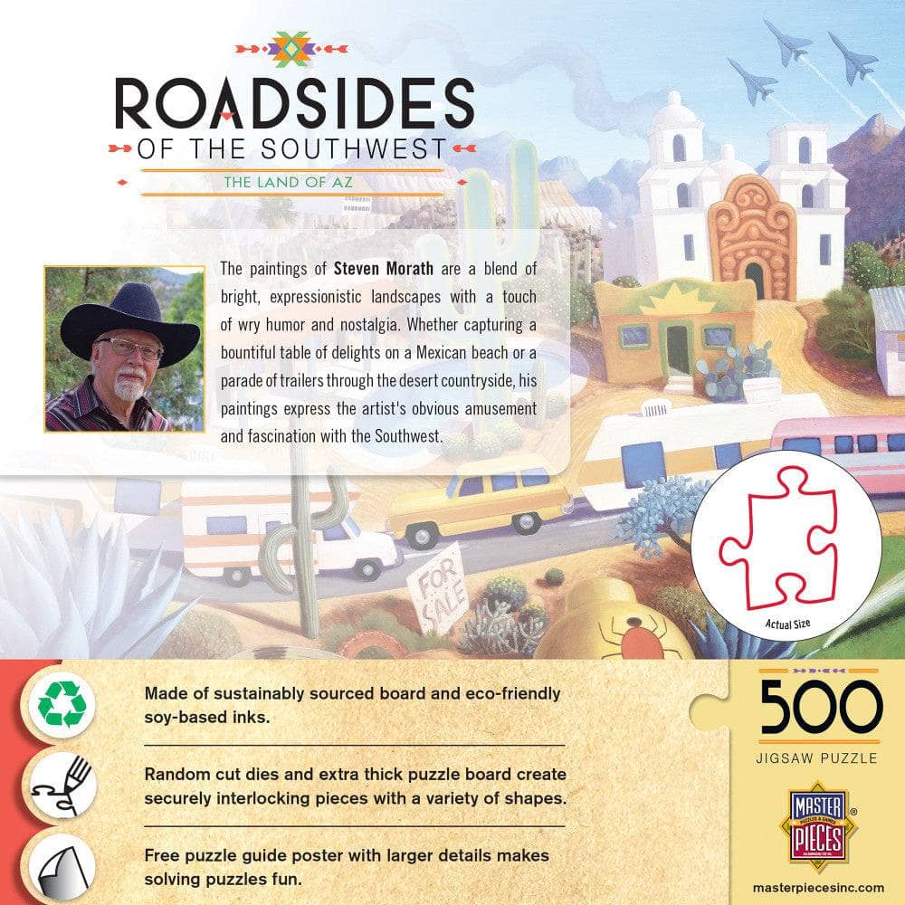 Roadsides of the Southwest - Land of AZ 500 Piece Jigsaw Puzzle (ONLINE ORDER ONLY)