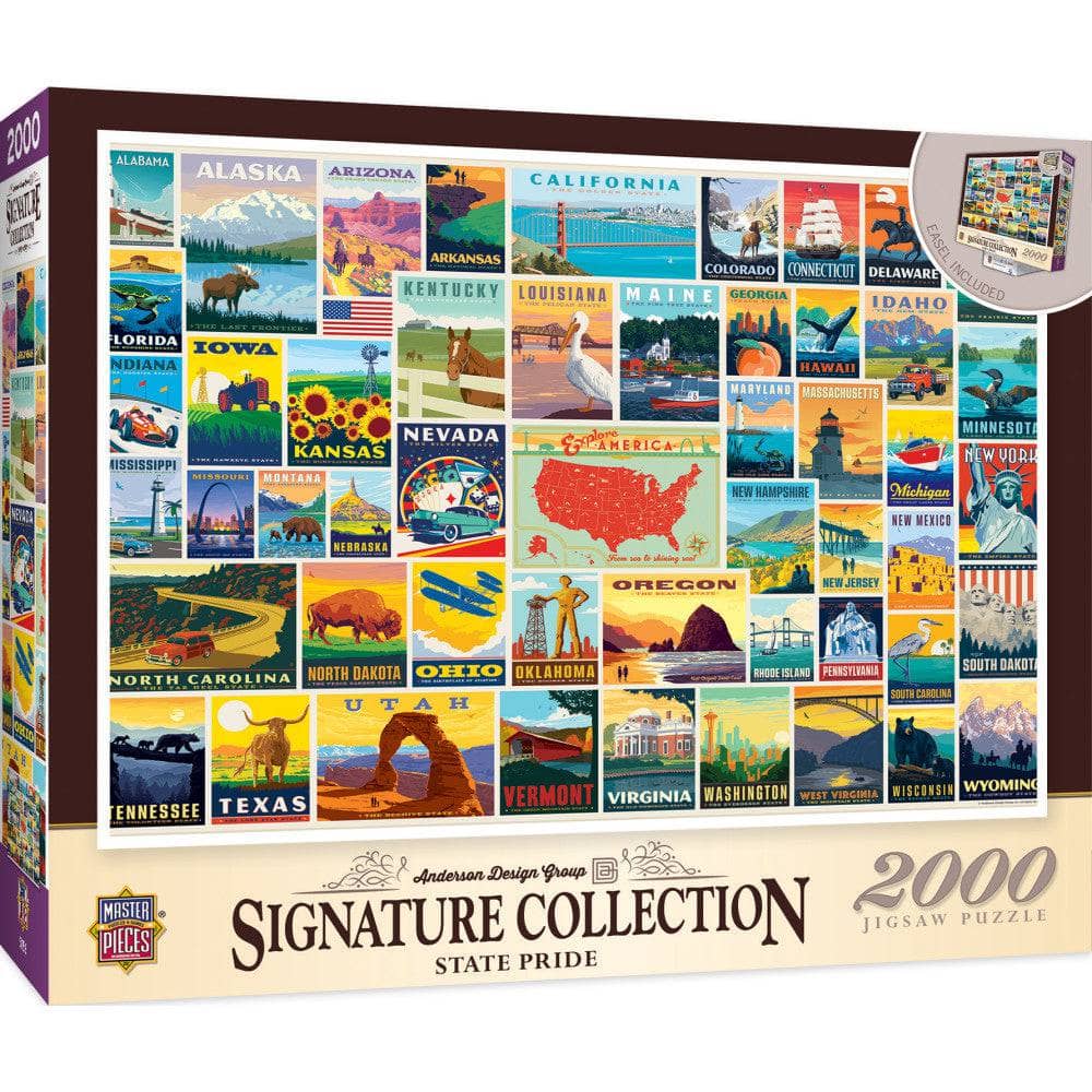 Signature Collection - State Pride 2000 Piece Jigsaw Puzzle (ONLINE ORDER ONLY)