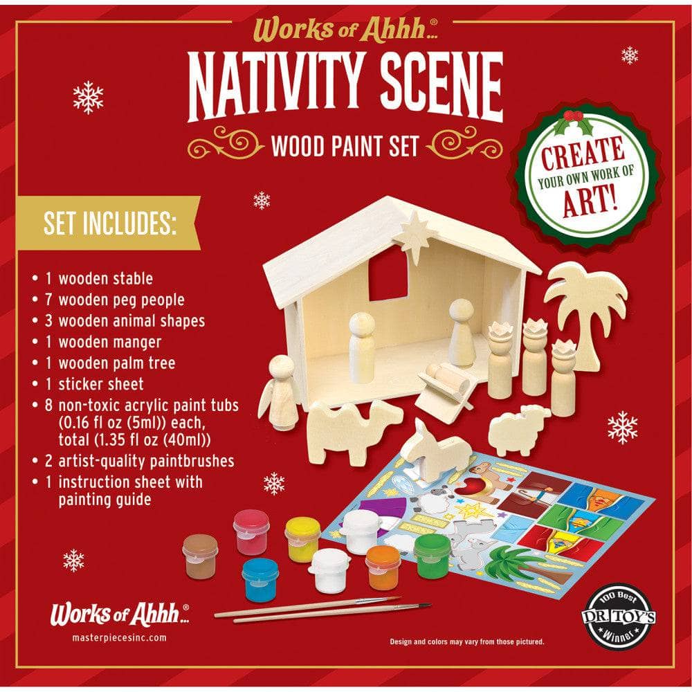 Nativity Scene Wood Craft & Paint Kit (ONLINE ORDER ONLY)