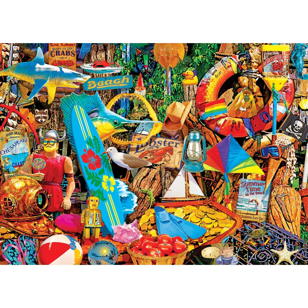 Flashbacks - Beach Time Flea Market 1000 Piece Jigsaw Puzzle (ONLINE ORDER ONLY)