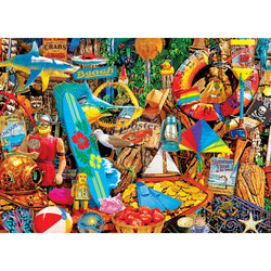 Flashbacks - Beach Time Flea Market 1000 Piece Jigsaw Puzzle (ONLINE ORDER ONLY)