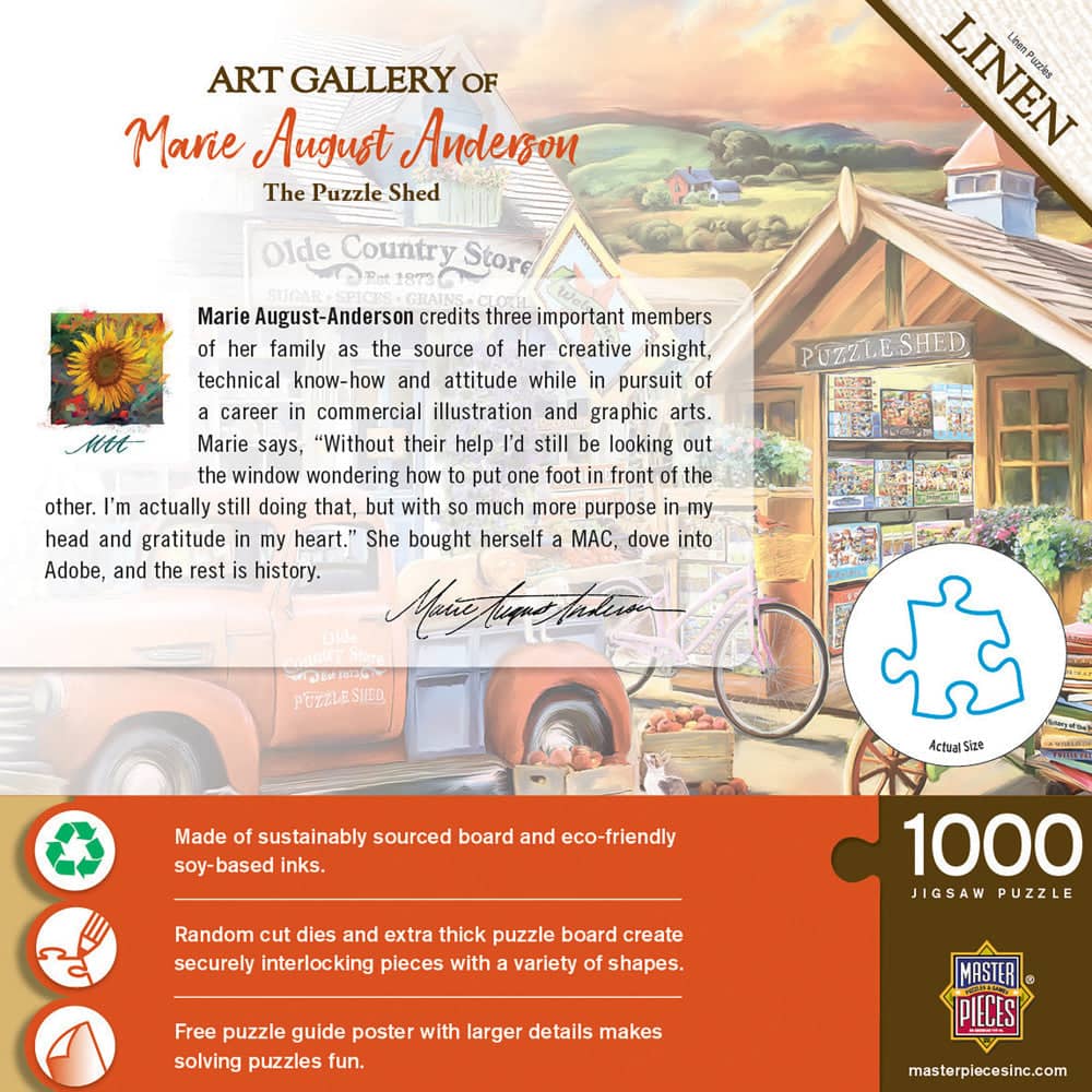 Art Gallery - The Puzzle Shed 1000 Piece Jigsaw Puzzle (ONLINE ORDER ONLY)