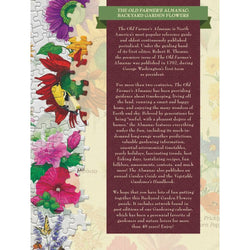 Farmer's Almanac - Backyard Garden Flowers 1000 Piece Jigsaw Puzzle (ONLINE ORDER ONLY)