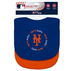 New York Mets - Baby Bibs 2-Pack - Blue & Orange (ONLINE ORDER ONLY)
