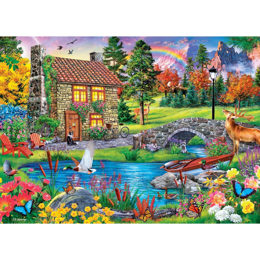 Tranquility - Stoney Brook Cottage 1000 Piece Jigsaw Puzzle (ONLINE ORDER ONLY)