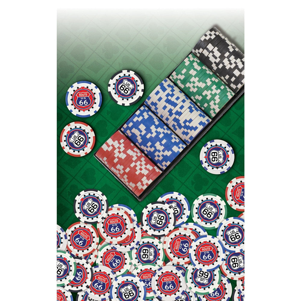 Route 66 100 Piece Poker Chips (ONLINE ORDER ONLY)