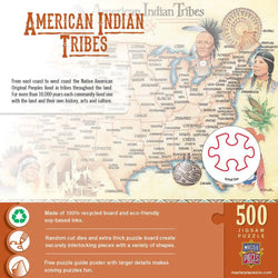 American Indian Tribes 500 Piece Jigsaw Puzzle (ONLINE ORDER ONLY)