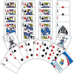 Kansas Jayhawks Playing Cards - 54 Card Deck (ONLINE ORDER ONLY)