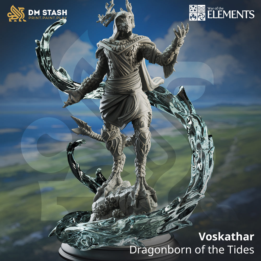 Voskathar, Dragonborn of the Tide (Male Dragonkin Mage) (Online Order Only)