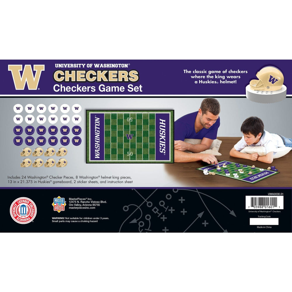 Washington Huskies Checkers Board Game (ONLINE ORDER ONLY)