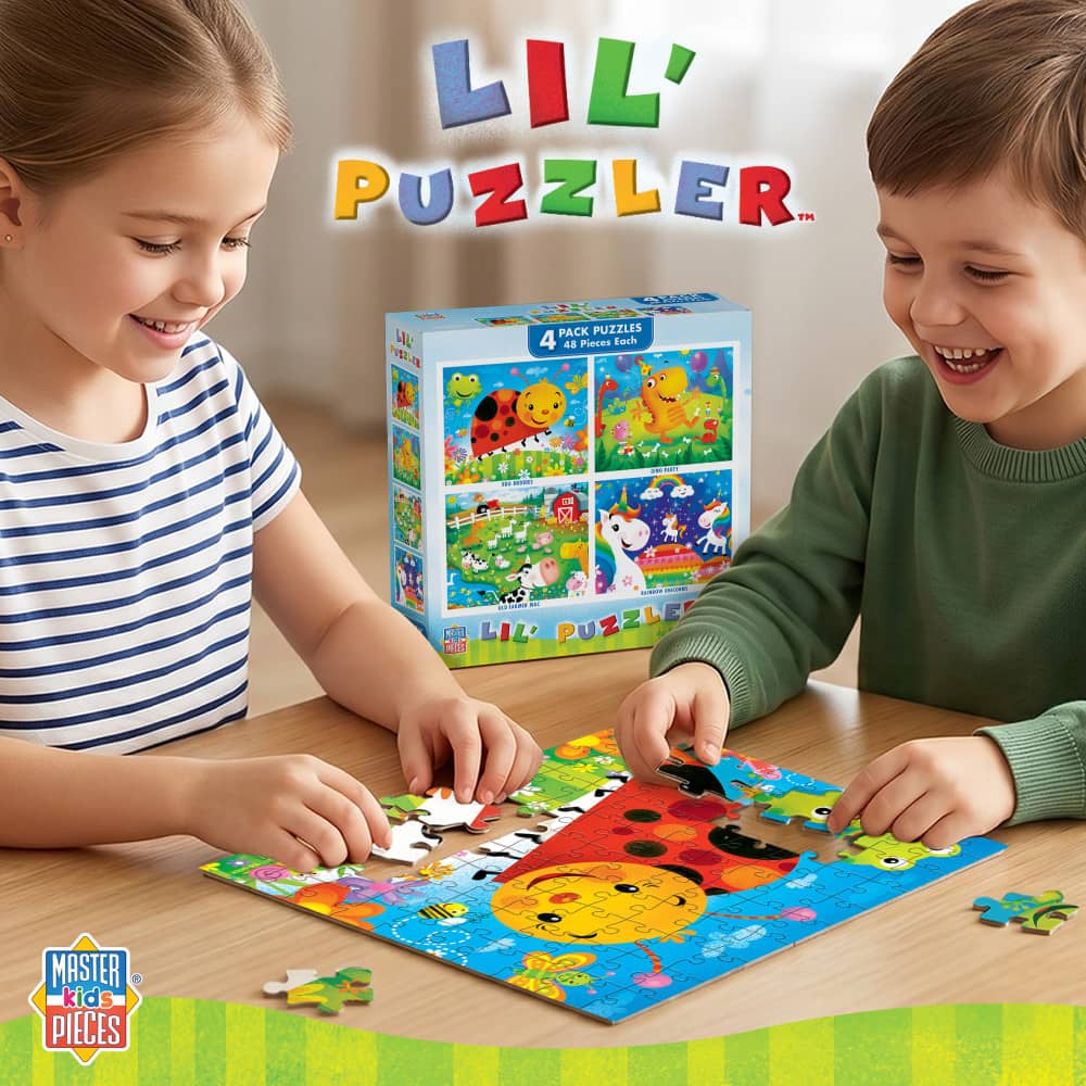 Lil Puzzler 48 Piece Jigsaw Puzzles 4-Pack
