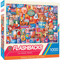 Flashbacks - Ice Cream Treats 1000 Piece Jigsaw Puzzle (ONLINE ORDER ONLY)
