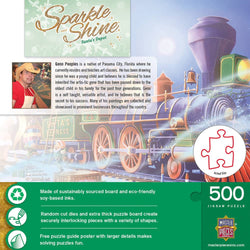 Sparkle & Shine - Santa's Depot 500 Piece Glitter Jigsaw Puzzle (ONLINE ORDER ONLY)