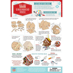 Holiday Craft Kit - Buildable Gingerbread House Wood Paint Kit