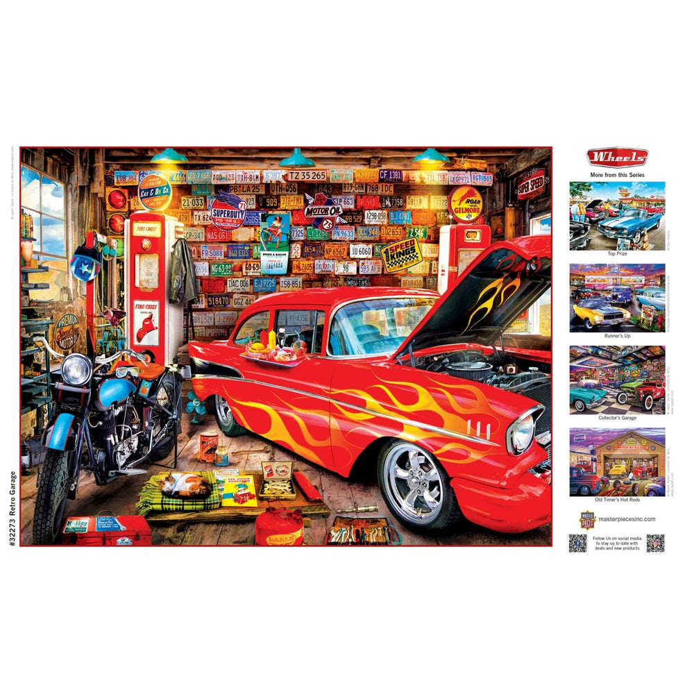 Wheels - Retro Garage 750 Piece Jigsaw Puzzle (ONLINE ORDER ONLY)