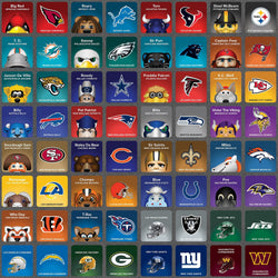 NFL Mascots Matching Game (ONLINE ORDER ONLY)