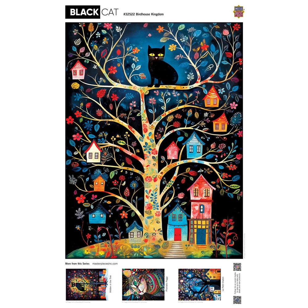 Black Cats - Birdhouse Kingdom 300 Piece EZ Grip Jigsaw Puzzle (ONLINE ORDER ONLY)