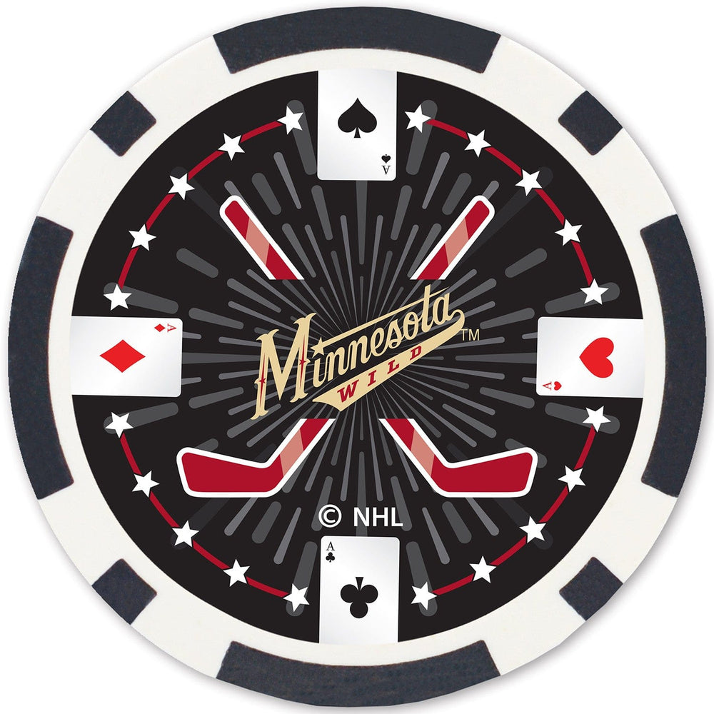 Minnesota Wild 100 Piece Poker Chips (ONLINE ORDER ONLY)