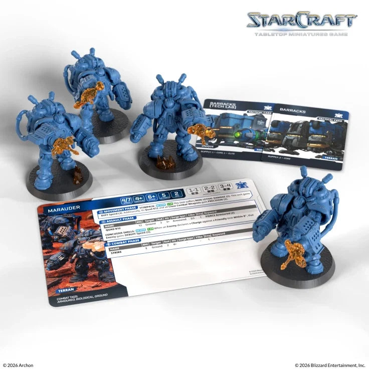 StarCraft The Miniatures Game: Terran: Marauder Expansion Set (ONLINE ORDER ONLY)