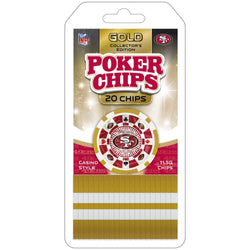 San Francisco 49ers 20 Piece Poker Chips (ONLINE ORDER ONLY)