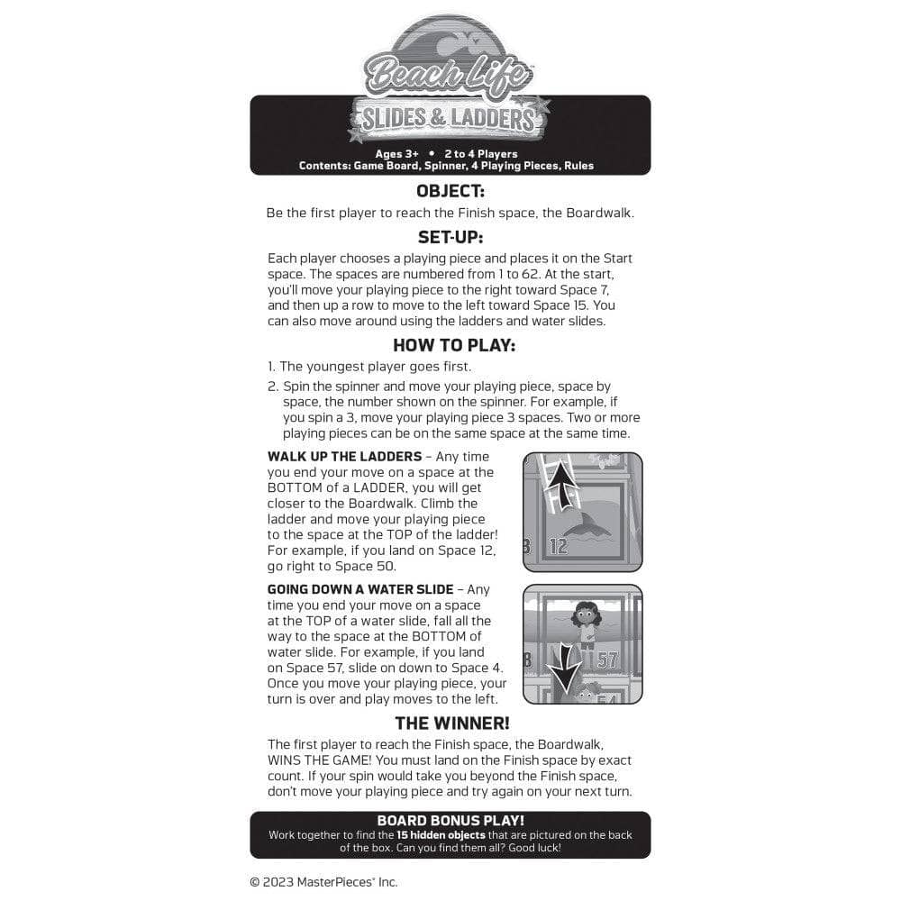 Beach Life - Slides & Ladders Board Game (ONLINE ORDER ONLY)