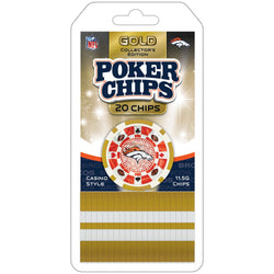 Denver Broncos 20 Piece Poker Chips (ONLINE ORDER ONLY)